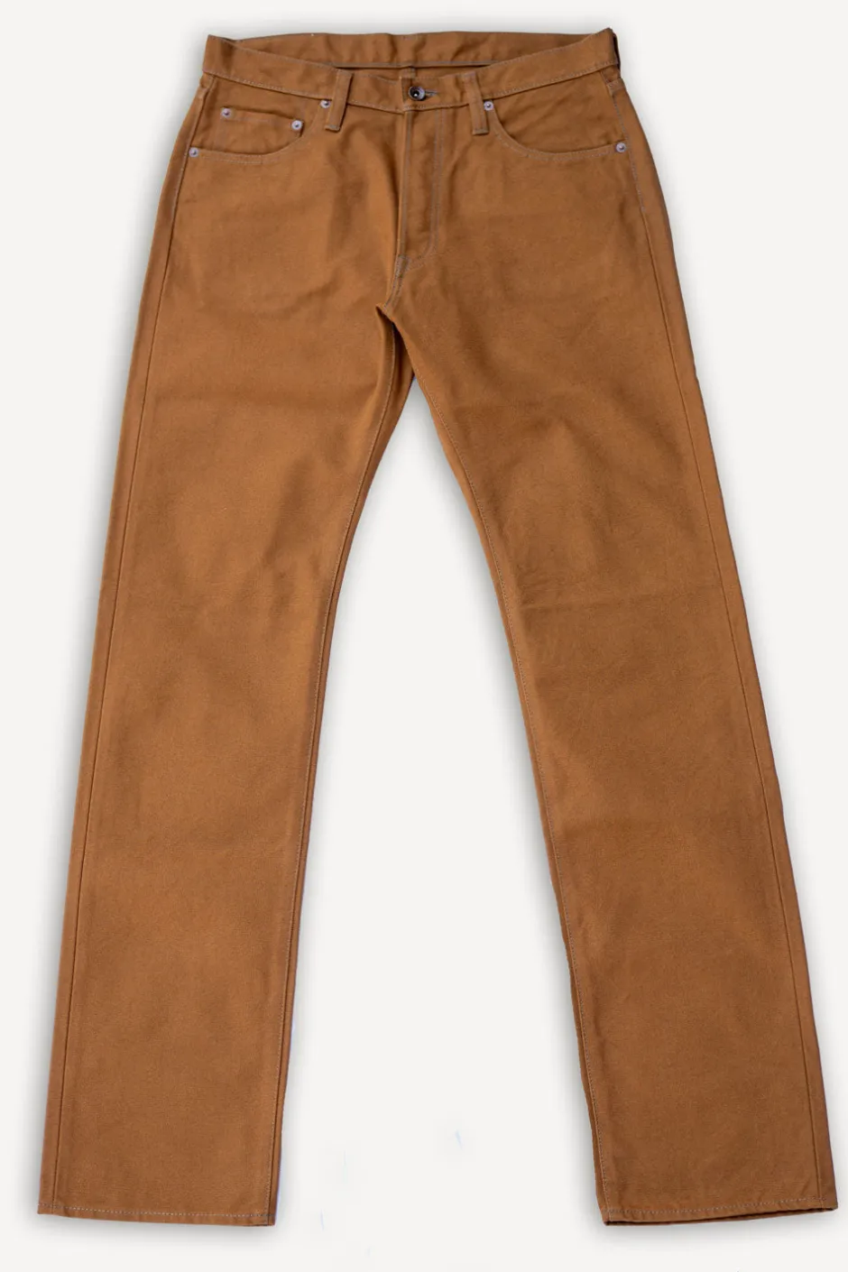 Iron Heart Hosen>17oz Duck Straight Cut Jeans IH-634D Brown