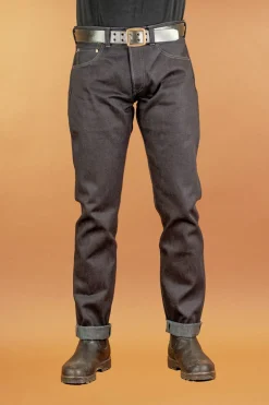 Momotaro Hosen>18oz Tight Tapered Denim Indigogrey