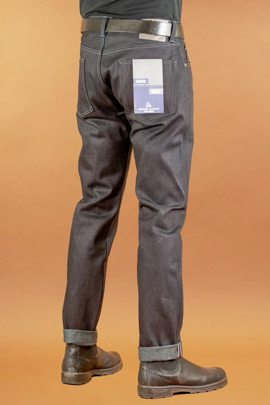 Momotaro Hosen>18oz Tight Tapered Denim Indigogrey