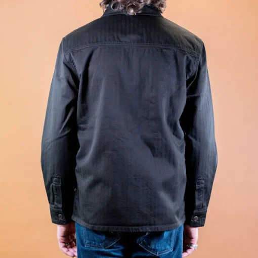The Quartermaster Jacken>P41 Utility Jacket Herringbone Black