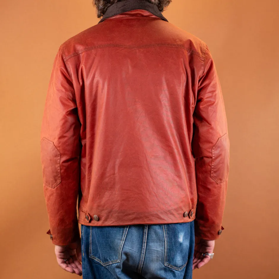 Hidden Aces Jacken>Pollux Waxed Cotton Jacket K6109 Brick Red