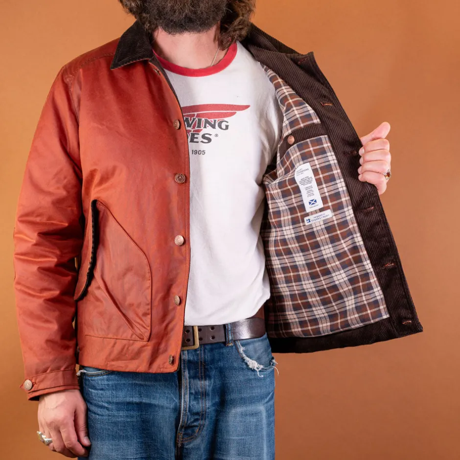 Hidden Aces Jacken>Pollux Waxed Cotton Jacket K6109 Brick Red