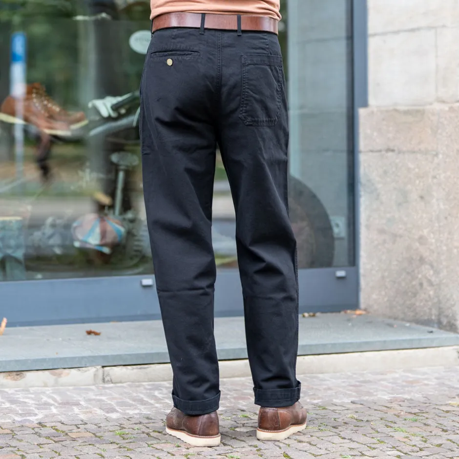 Eat Dust Hosen>Service Chino Garage Cotton Black