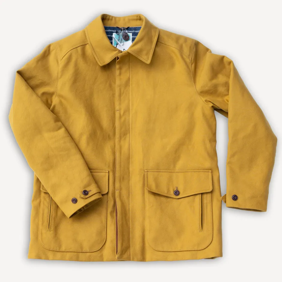 Hidden Aces Jacken>Sisyphos Rugged Twill-Jacket Kurkuma