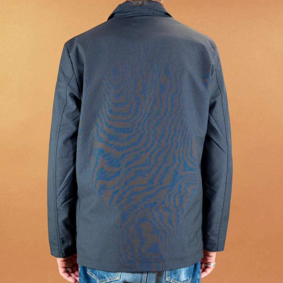 Universal Works Jacken>Three Button Jacket Tropical Suiting Navy