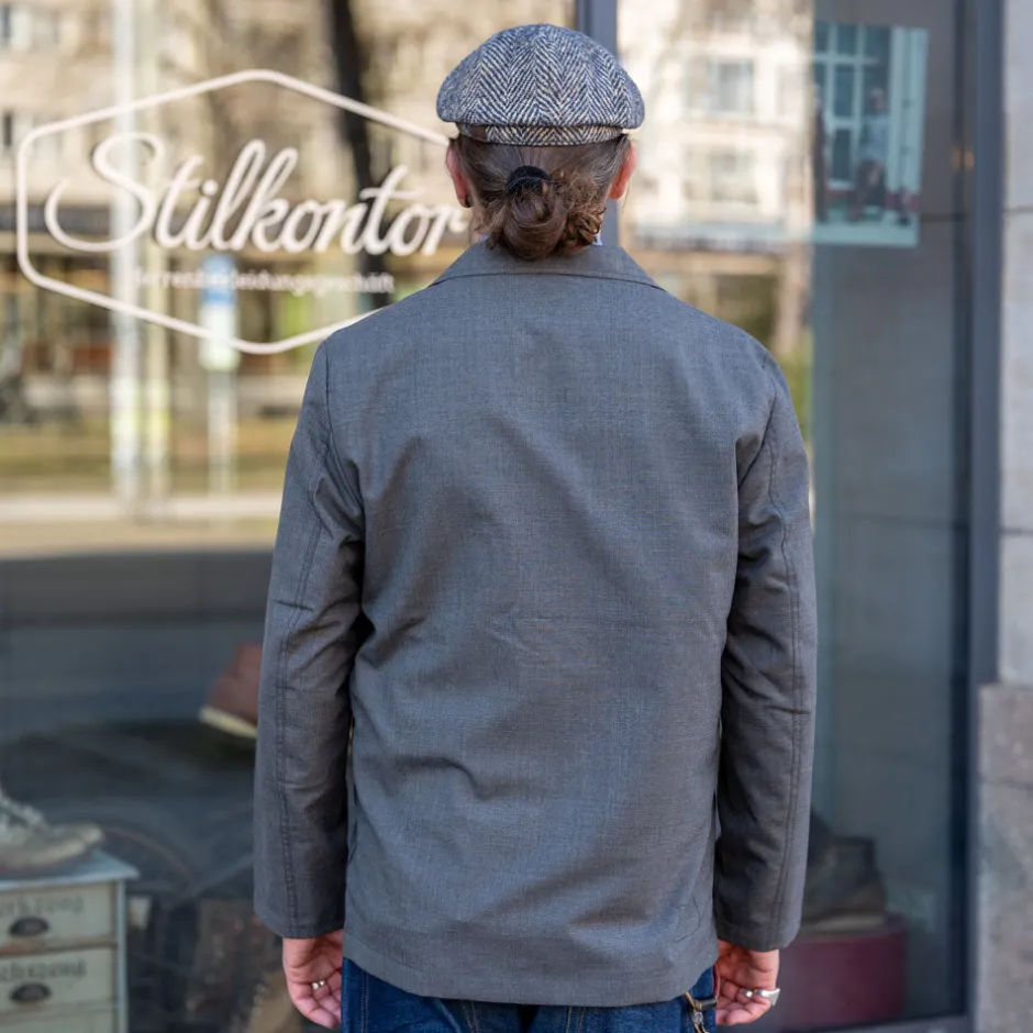 Universal Works Jacken>Two Button Jacket Tropical Suiting Grey