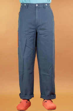 Nigel Cabourn Hosen>Welders Pant Duck Canvas Navy