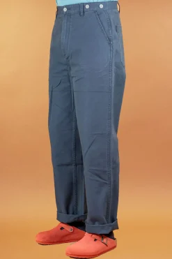 Nigel Cabourn Hosen>Welders Pant Duck Canvas Navy