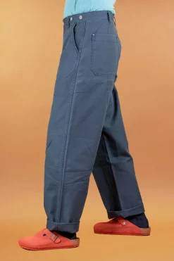 Nigel Cabourn Hosen></noscript>Welders Pant Duck Canvas Navy