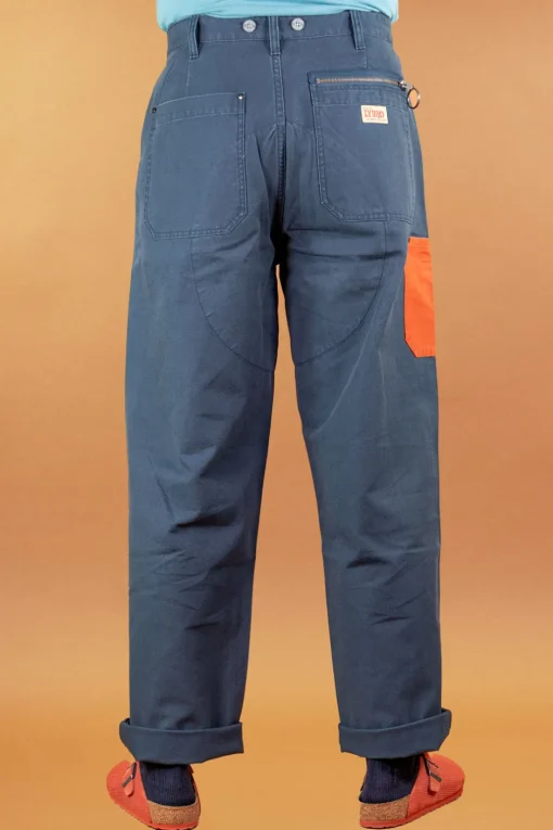 Nigel Cabourn Hosen>Welders Pant Duck Canvas Navy