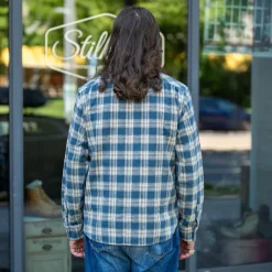 Freenote Cloth Hemden></noscript>Wells Shirt Blue Plaid
