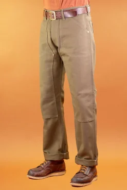 Indigofera Hosen>Wendell Pants Canvas Moss