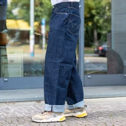 Edwin Hosen></noscript>Wide Pant Kurabo Red Selvedge 14oz Blue Rinsed