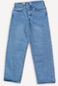 Edwin Hosen>Wide Pant Kurabo Red Selvedge 14oz Blue Light Used