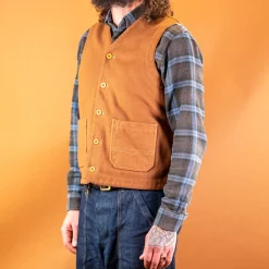 Hen´s Teeth Westen>Wool Vest Duck Brown