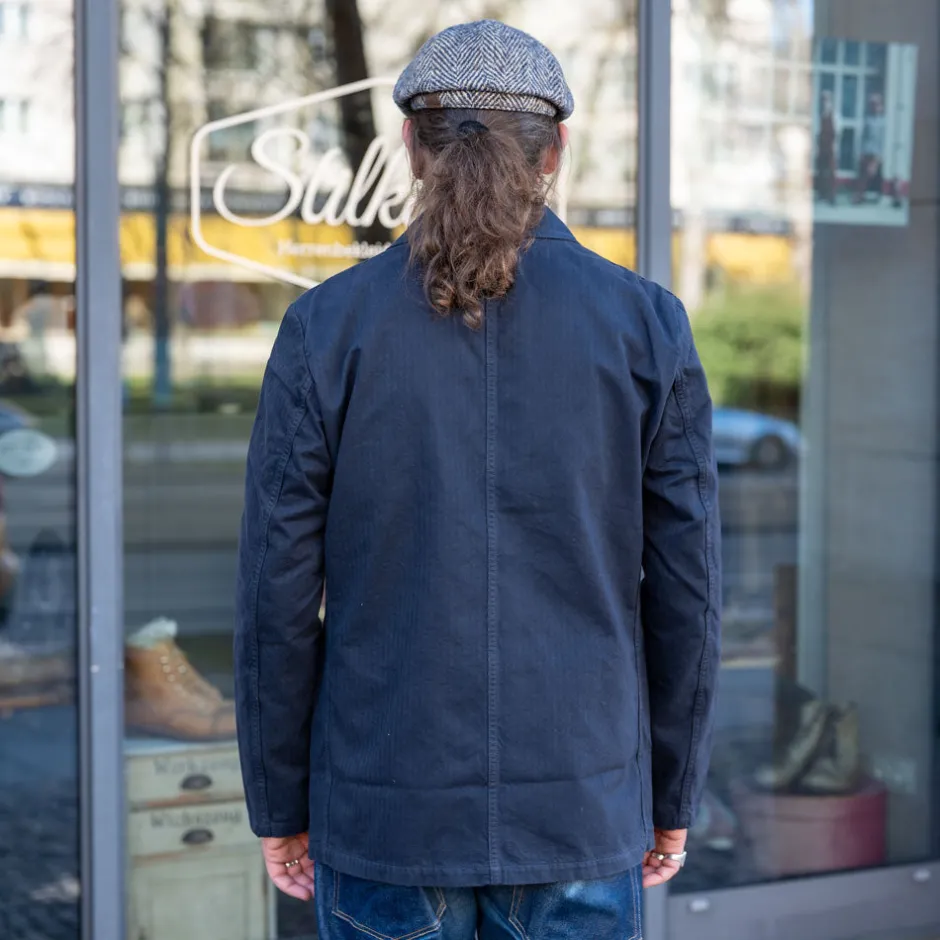 Tellason Jacken>Work Blazer Herringbone Twill Navy